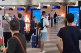 VEJA VÍDEO: Homem é detido após incendiar área de check-in e destruir telas em aeroporto de Milão