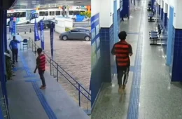 Veja o momento em que suspeito armado invade faculdade após esfaquear rival e faz duas funcionárias reféns em Manaus