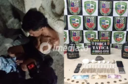 VEJA IMAGENS: Homem é preso com drogas, dinheiro e três balanças de precisão no São José II