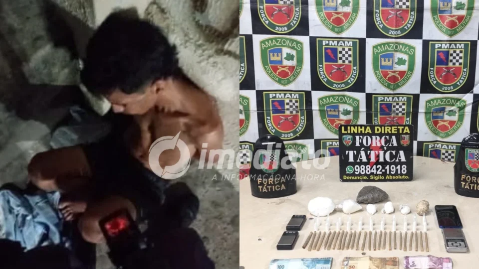 VEJA IMAGENS: Homem é preso com drogas, dinheiro e três balanças de precisão no São José II