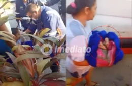 VEJA VÍDEO: Bebê é abandonado na porta de casa e encontrado chorando por moradores no Novo Aleixo