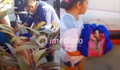 VEJA VÍDEO: Bebê é abandonado na porta de casa e encontrado chorando por moradores no Novo Aleixo