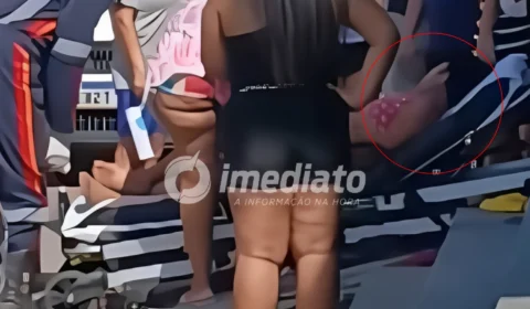 Mulher entra em trabalho de parto e dá à luz bebê prematuro em calçada de Manaus