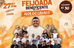 Feijoada beneficente reúne pagode e atrações em Manaus para ajudar mulher com diabetes tipo 1