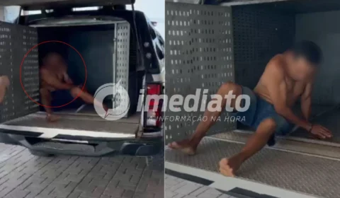 VEJA VÍDEO: Homem é preso após ser filmado agredindo cachorro dentro de quintal no Amazonas