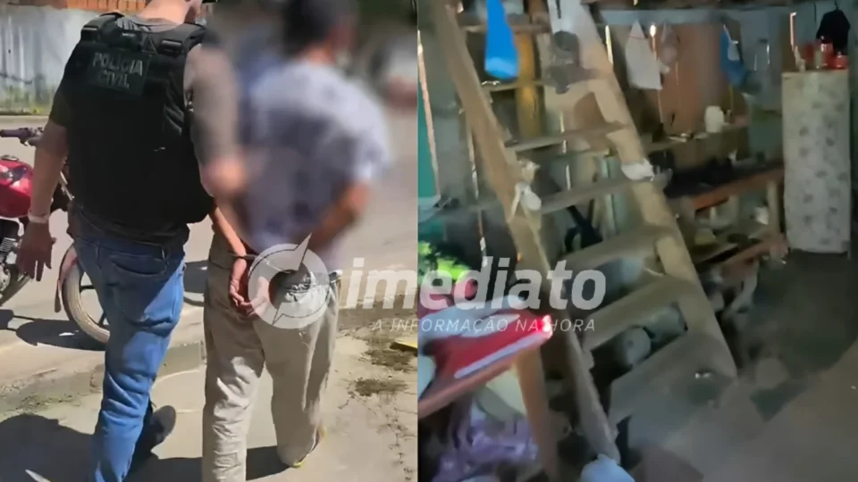 VEJA VÍDEO: Homem é preso no interior do Amazonas suspeito de abusar sexualmente da própria filha de 3 anos
