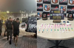 VEJA VÍDEO: Homem é preso com drogas após tentar se esconder em casa abandonada na Compensa