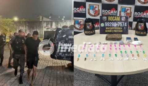 VEJA VÍDEO: Homem é preso com drogas após tentar se esconder em casa abandonada na Compensa