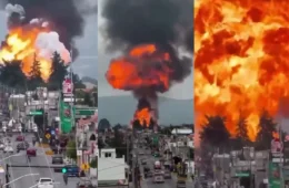 VEJA VÍDEO: Quatro veículos-tanque de gás explodem no México e deixam três feridos