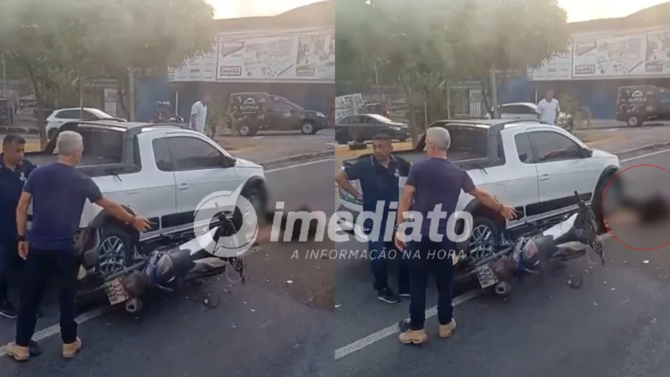 VEJA VÍDEO: Motociclista morre após colidir com carro na Avenida Brasil, em Manaus