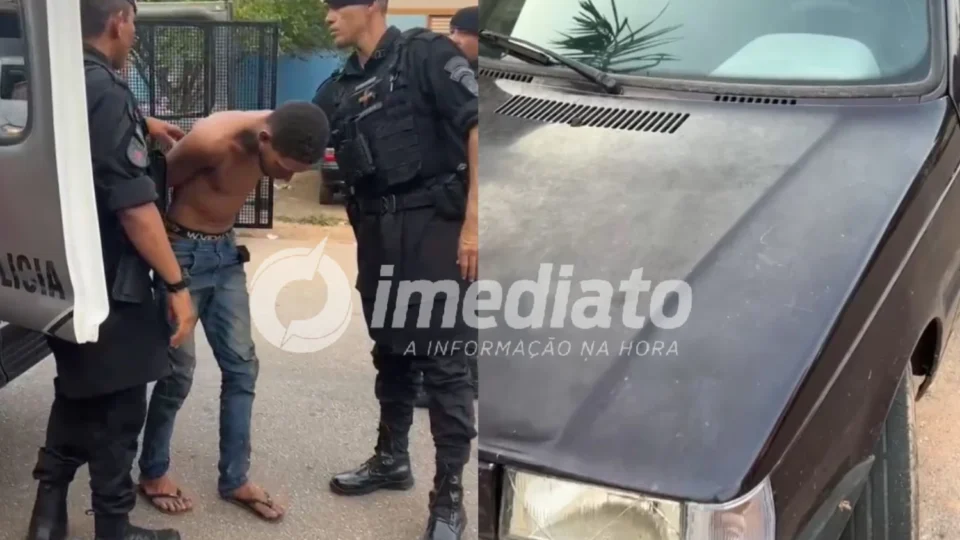 Trabalhador tem carro furtado durante obra e suspeito é preso após fuga