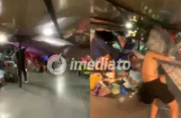VEJA VÍDEO: Temporal desaba sobre Manaus e provoca pânico entre passageiros dentro de embarcações