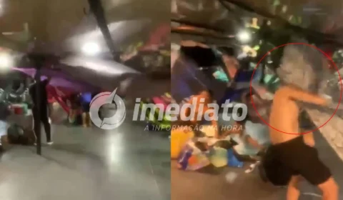 VEJA VÍDEO: Temporal desaba sobre Manaus e provoca pânico entre passageiros dentro de embarcações