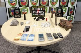 Criminosos fogem e deixam armas e drogas para trás durante operação no Lírio do Vale