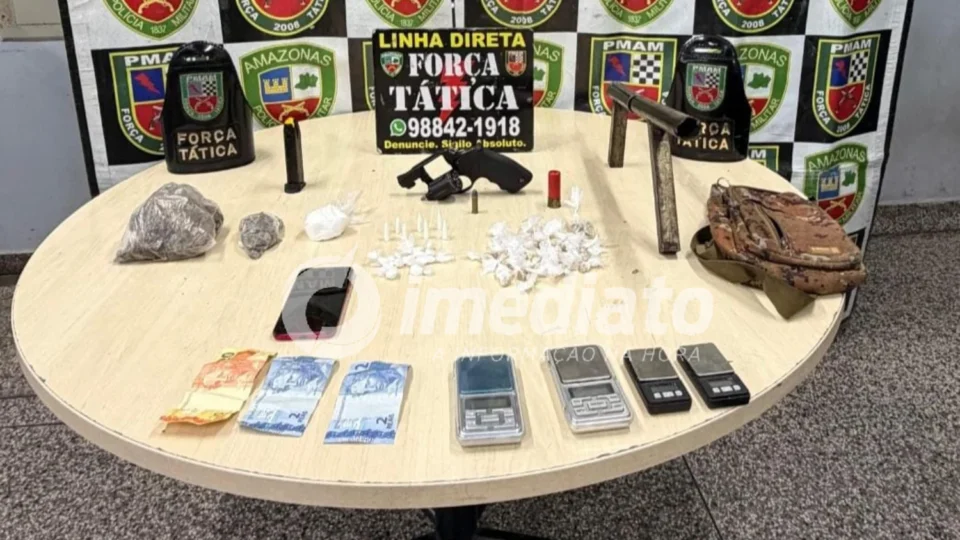 Criminosos fogem e deixam armas e drogas para trás durante operação no Lírio do Vale
