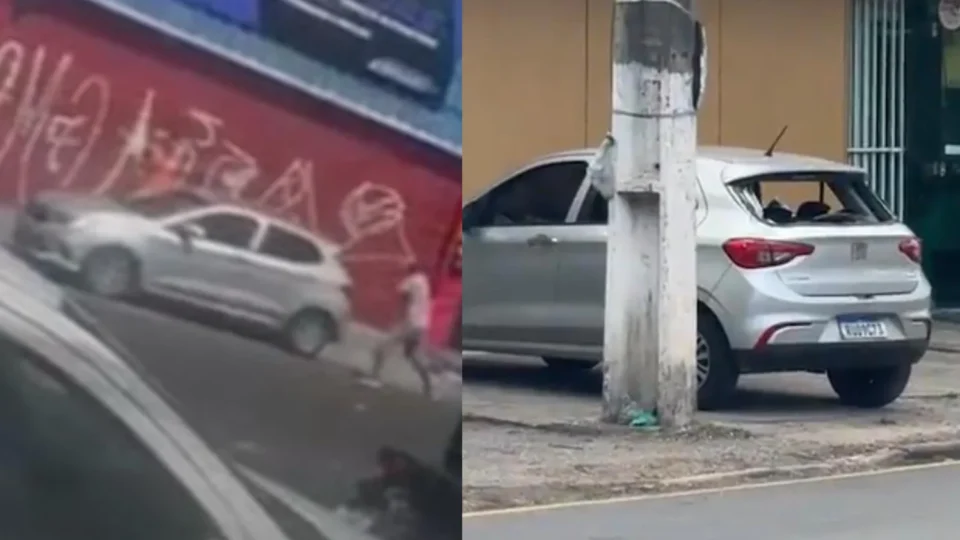 Homem tem carro quebrado após confusão em concessionária; caso terminou na delegacia