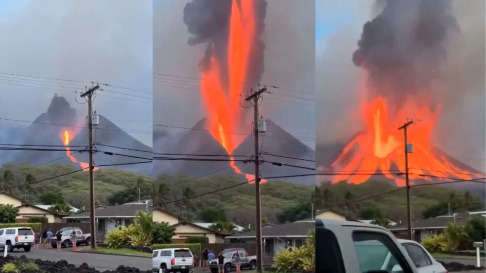 Vídeo mostra de perto força impressionante de erupção vulcânica na Indonésia