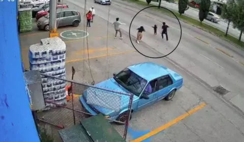 VEJA VÍDEO: Trabalhador corre contra o tempo e salva criança de ser atropelada por carro