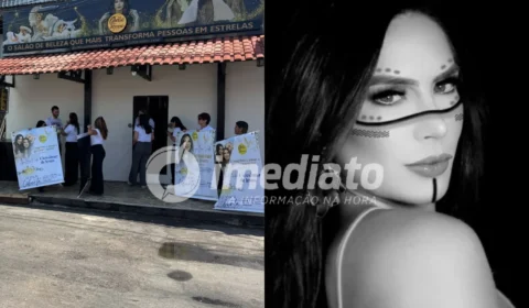 VEJA VÍDEO: Mãe de Djidja Cardoso deixa prisão e é recebida com festa no salão da filha em Manaus