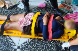 VEJA VÍDEOS: Homem é procurado após agredir e nocautear mulher com chute no rosto no Amazonas