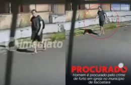 VEJA VÍDEO: Homem é procurado após furtar equipamentos de igreja no Amazonas