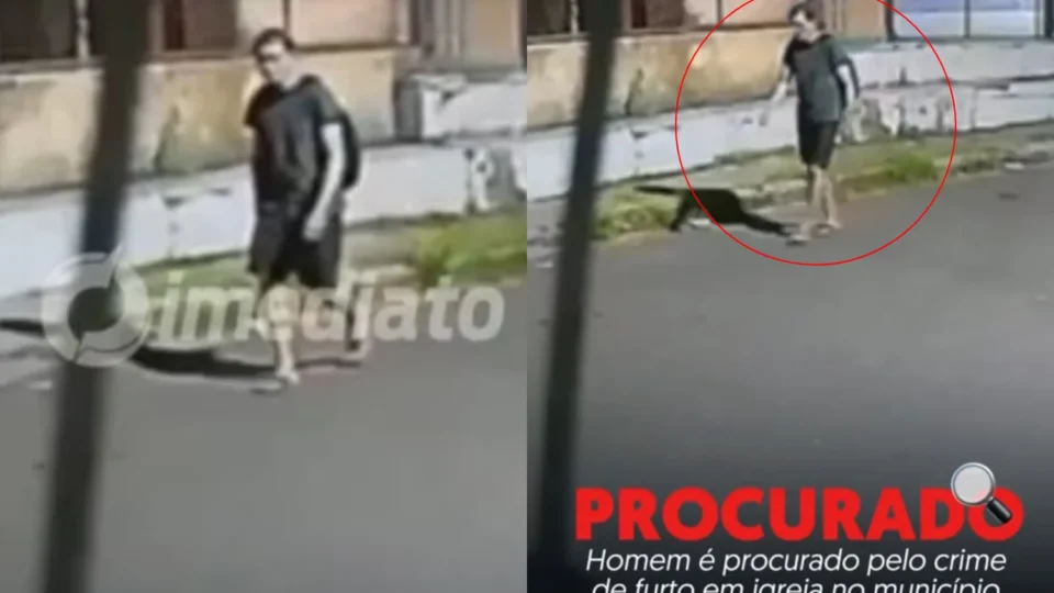 VEJA VÍDEO: Homem é procurado após furtar equipamentos de igreja no Amazonas