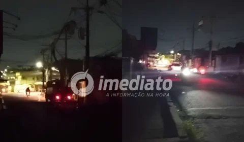 Apagão deixa moradores do Novo Israel no escuro durante noite de calor em Manaus