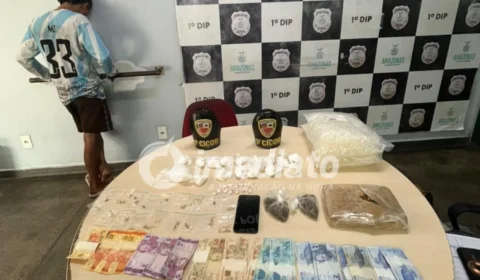 Homem é preso com mais de 2,5 kg de maconha e dezenas de porções de drogas em Manaus