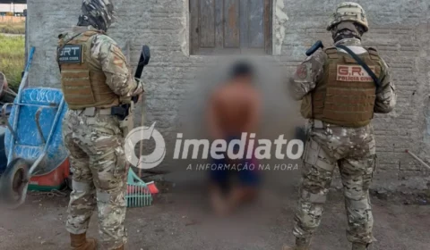 VEJA FOTOS: Homem é preso após cão policial encontrar revólver e munições escondidos em carro durante operação