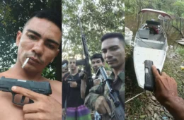 VEJA: Fotos de supostos piratas dos rios fortemente armados circulam e deixam ribeirinhos em alerta no Médio Solimões