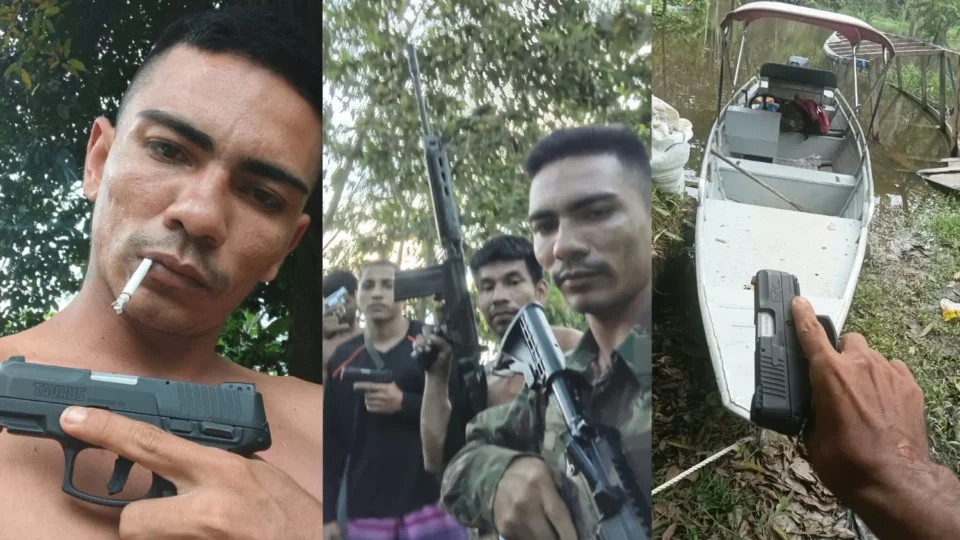 VEJA: Fotos de supostos piratas dos rios fortemente armados circulam e deixam ribeirinhos em alerta no Médio Solimões