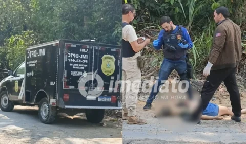 VEJA IMAGENS: jovem é encontrada morta com sinais de violência em ramal da AM-010; tatuagens podem ajudar na identificação