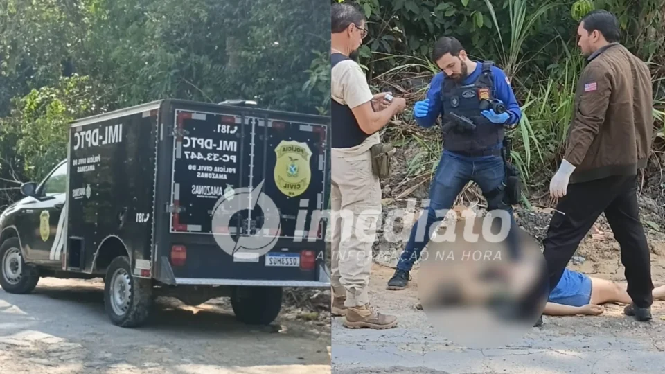 VEJA IMAGENS: jovem é encontrada morta com sinais de violência em ramal da AM-010; tatuagens podem ajudar na identificação