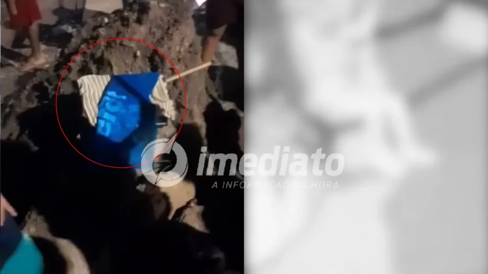 VEJA VÍDEO: feto de cinco meses é encontrado dentro de caixa de papelão jogada em igarapé