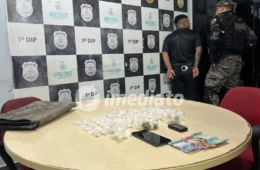 Homem é preso com porções de drogas, dinheiro e balança de precisão em “bocada” no São Geraldo