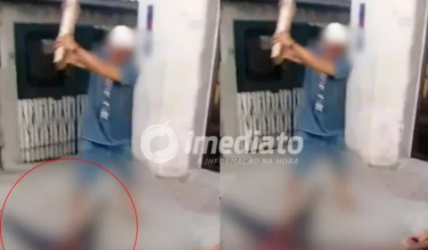 VEJA VÍDEO: Suposto assaltante é capturado e tem braço quebrado após esfaquear vítima em Manaus