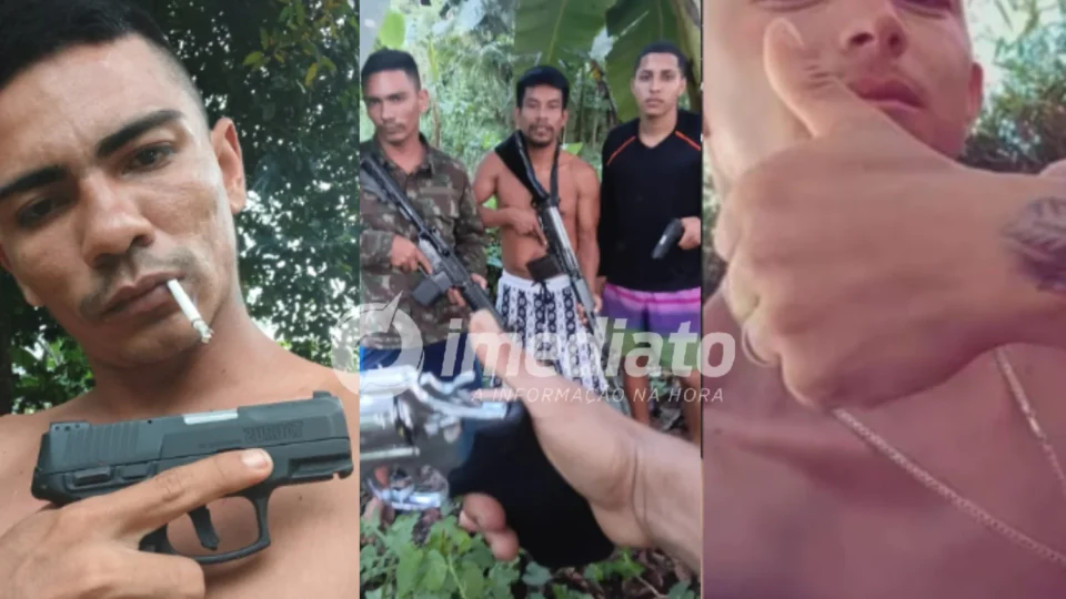 ‘Piratas dos rios’ exibem arsenal pesado e espalham medo entre ribeirinhos no interior do Amazonas