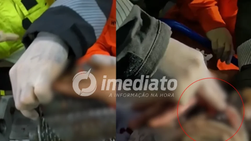 VEJA VÍDEO: Trabalhador tem dedo esmagado por amaciador de carne em Manaus