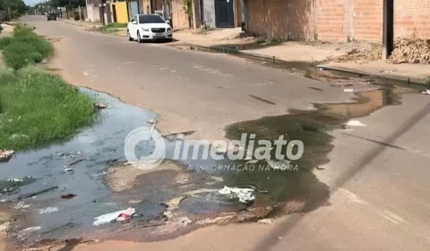 Moradores cobram solução para esgoto a céu aberto no bairro Senador Campos