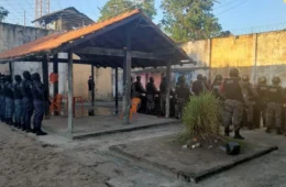 URGENTE: Rebelião é registrada em unidade prisional da PM na BR-174, em Manaus