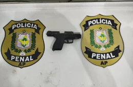 ENTREGA PELO ALTO: drone tenta jogar pistola e faca dentro de penitenciária em Macapá