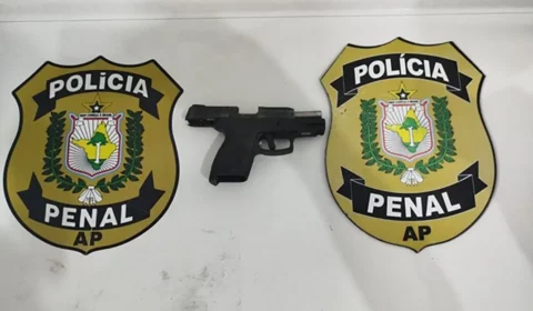 ENTREGA PELO ALTO: drone tenta jogar pistola e faca dentro de penitenciária em Macapá