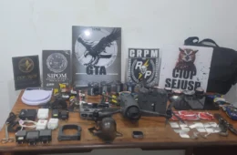 NÃO ERA DELIVERY: drone tenta jogar pistola e faca dentro de penitenciária em Macapá