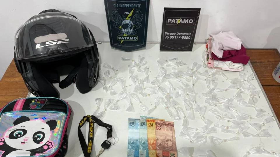 NÃO ERA LANCHE: mulher é flagrada com crack em mochila infantil no Pacoval