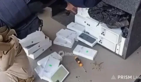 ESCONDERIJO INUSITADO: 44 celulares e notebooks são encontrados dentro de caixa de som em Boa Vista