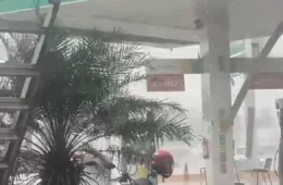 TEMPO VIROU: temporal com ventos fortes causa estragos em Porto Velho
