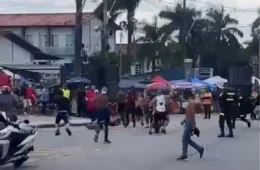AQUECIMENTO INDESEJADO: confusão entre torcedores mobiliza policiais antes de Remo x Flamengo