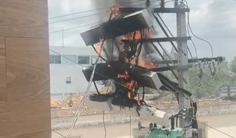 Gerador de energia pega fogo e assusta moradores em Igarapé-Miri