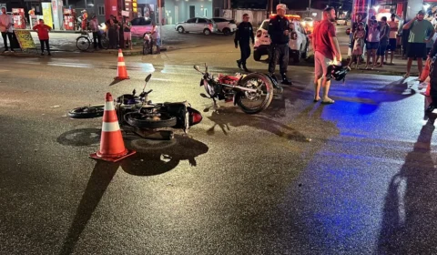 Três pessoas ficam feridas em colisão entre duas motos na Zona Leste de Porto Velho