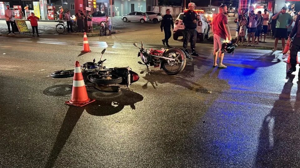 Três pessoas ficam feridas em colisão entre duas motos na Zona Leste de Porto Velho
